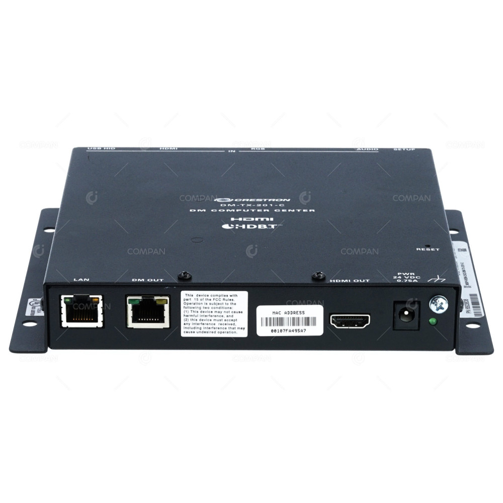 6503838 CRESTRON DM COMPUTER CENTER WITH AC ADAPTER DM-TX-201-C