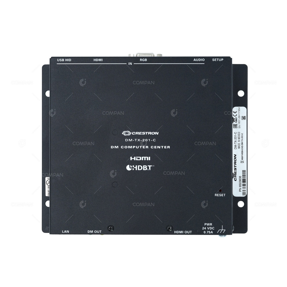 6503838 CRESTRON DM COMPUTER CENTER WITH AC ADAPTER DM-TX-201-C