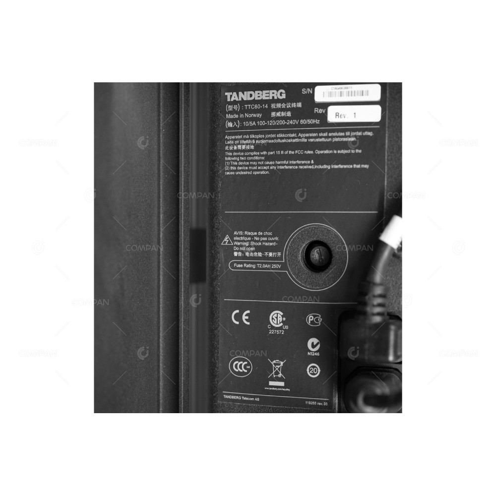 FS-S5202C CISCO TANDBERG 52 DUAL COLOR TFT LCD MONITOR WOOBLY STAND BROKERN TOP FRONT PANEL -