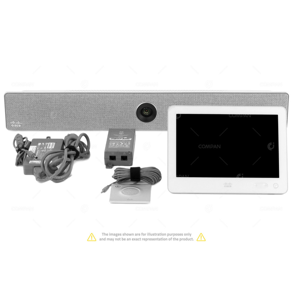 CS-KIT-S-UNIT-KIT1 CISCO WEBEX ROOM KIT MEDIABAR INTEGRATED CAMERA 1080P 30HZ SPEAKERS AND MICROPHONE TOUCH 10 ROOM NAVIGATOR  WITH POE INJECTOR AND ADDITIONAL DESK MICROPHONE CS-KIT-S-UNIT, 68-101025-01