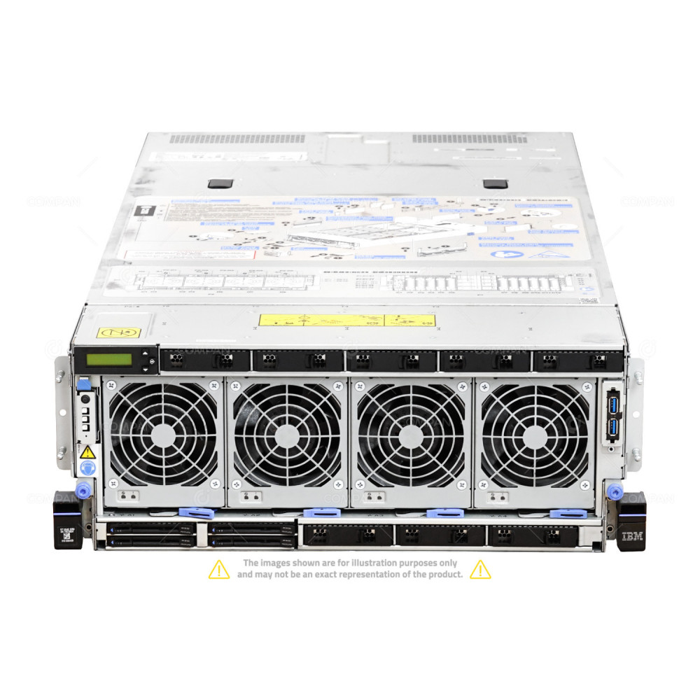 E950-8SFF-4NVME LP IBM E950 4X POWER9 8 CORE 3.50GHZ RAM 1536GB (48X 32GB DDR4 2666MHZ) 4X 800GB NVME 9040-MR9,