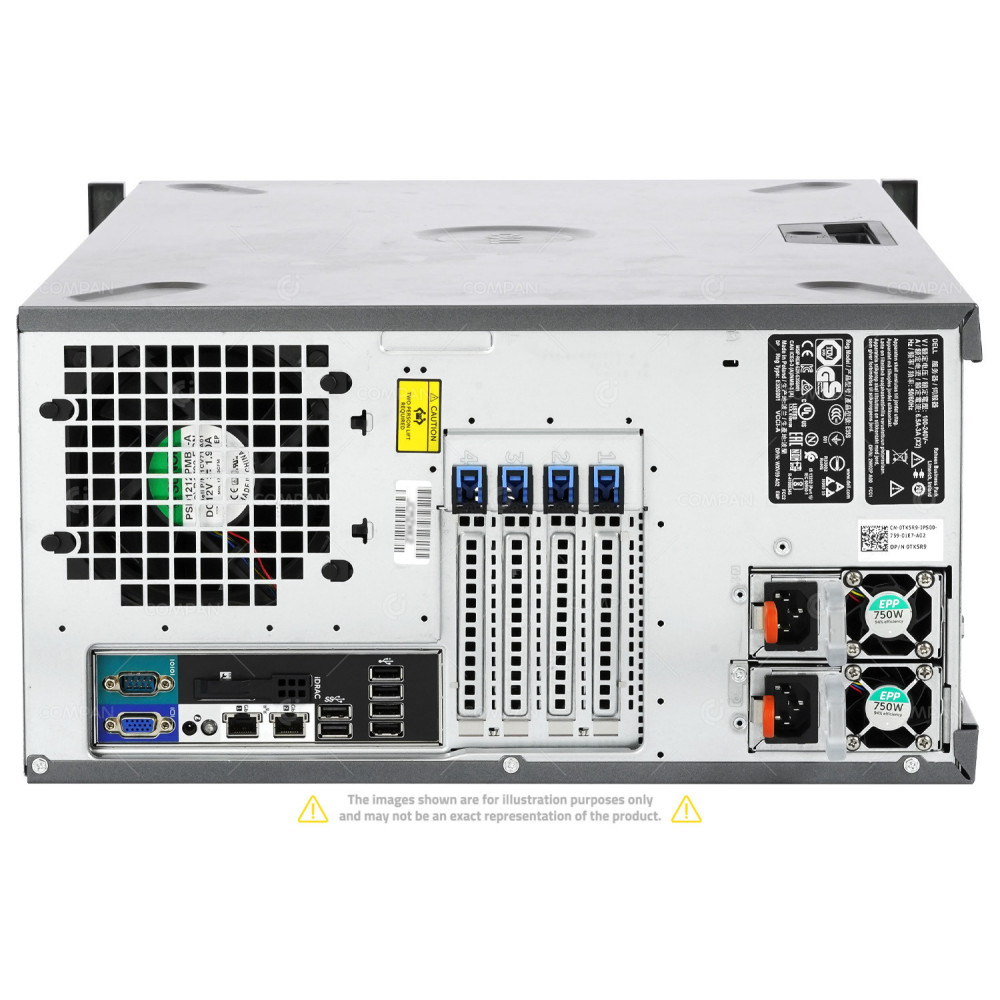 T330-8LFF-RACK DELL POWEREDGE T330 1X INTEL XEON E3-1240 V5 @ 3.50GHZ RAM 32GB(4X 8GB  DDR4  4X 2400MHZ ) 1X 480 GB (1X SATA 1X SSD )