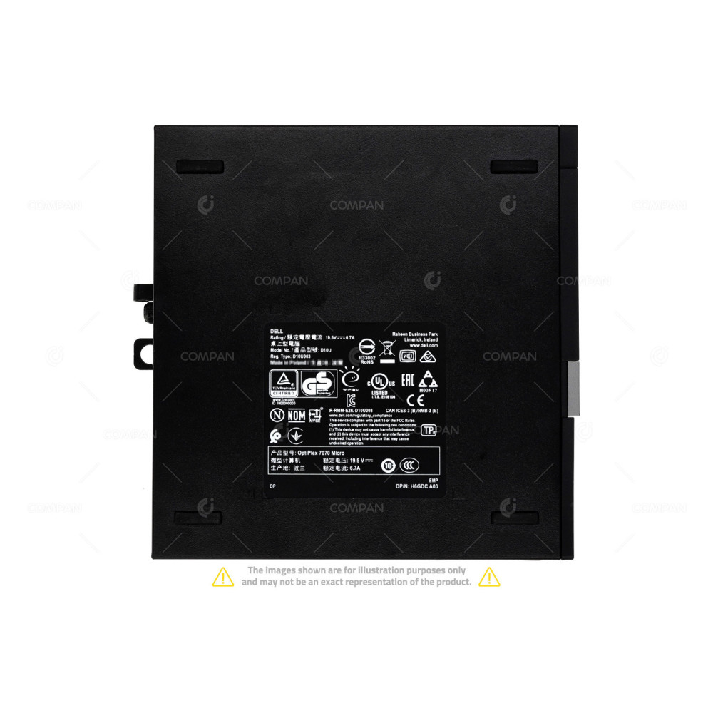 OPTIPLEX 7070-1SFF-1M.2 DELL OPTIPLEX 7070 1X INTEL CORE I5-8500 @ 3.00GHZ RAM 8GB(1X 8GB  DDR4  1X 2666MHZ ) () WITHOUT AC ADAPTER H6GDC, D10U, D10U003