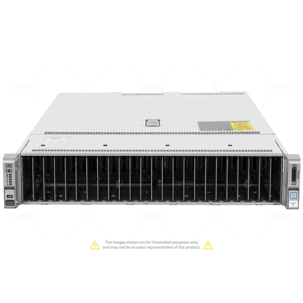 HX240C M4-24SFF-2NVME CISCO SYSTEMS INC HXAF240C-M4SX 2X INTEL XEON E5-2630 V4 @ 2.20GHZ RAM 256GB(8X 32GB  DDR4  8X 2400MHZ ) 1X 120 GB 10X 960 GB 1X 800 GB (11X SATA 12X SSD 1X SAS ) 74-12504-02