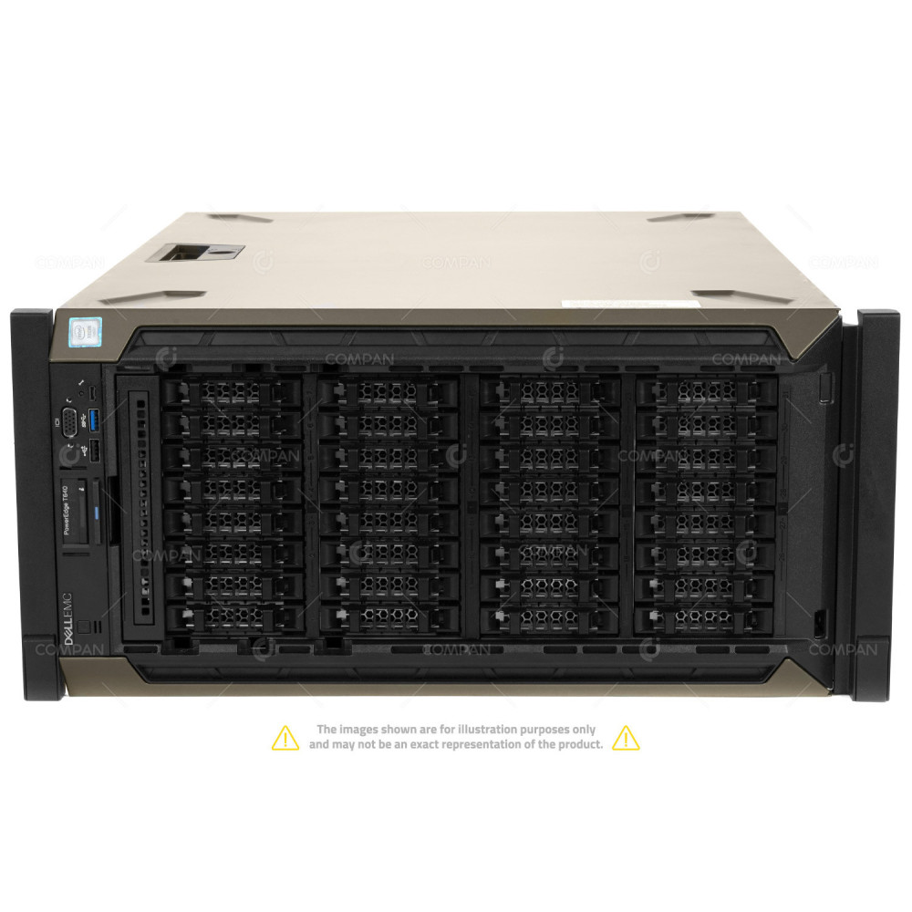 T640-32SFF-RACK DELL POWEREDGE T640 2X INTEL XEON GOLD 6128 @ 3.40GHZ RAM 96GB(12X 8GB  DDR4  12X 2666MHZ ) 23X 2000 GB (23X SAS )