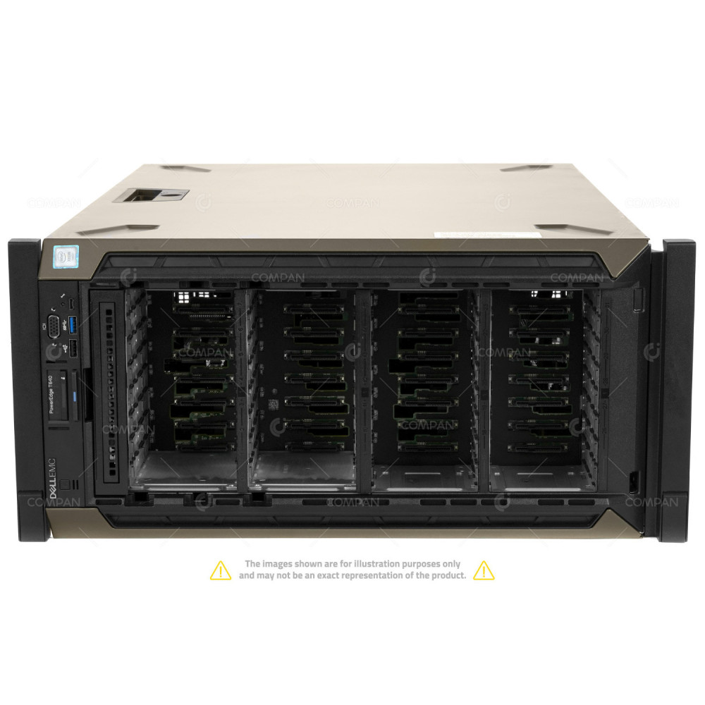 T640-32SFF-RACK DELL POWEREDGE T640 2X INTEL XEON GOLD 6128 @ 3.40GHZ RAM 96GB(12X 8GB  DDR4  12X 2666MHZ ) 23X 2000 GB (23X SAS )