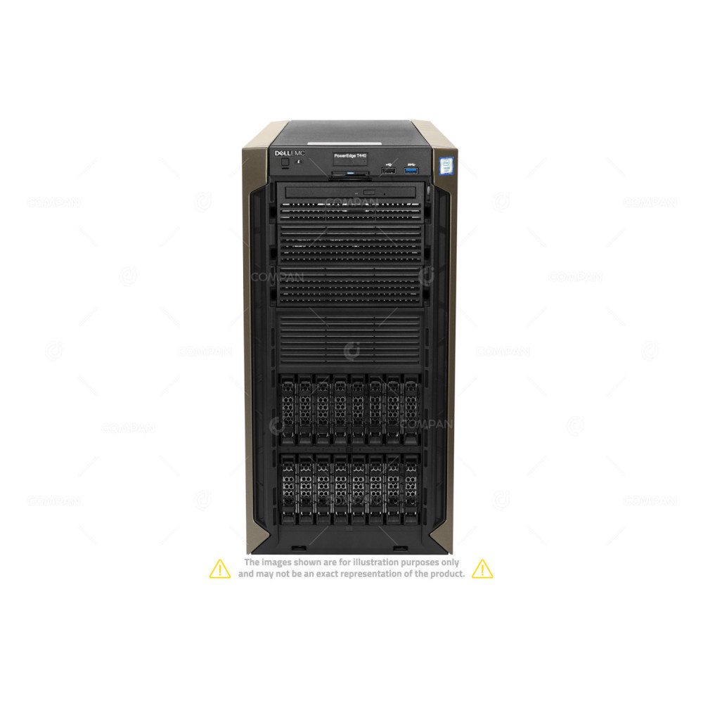 T440-16SFF DELL POWEREDGE T440 2X INTEL XEON SILVER 4114 @ 2.20GHZ RAM 192GB(12X 16GB  DDR4  12X 2666MHZ ) 8X 900 GB 1X 64 GB (8X SAS 1X USB )