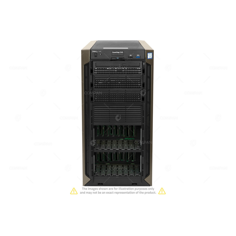 T440-16SFF DELL POWEREDGE T440 2X INTEL XEON SILVER 4114 @ 2.20GHZ RAM 192GB(12X 16GB  DDR4  12X 2666MHZ ) 8X 900 GB 1X 64 GB (8X SAS 1X USB )