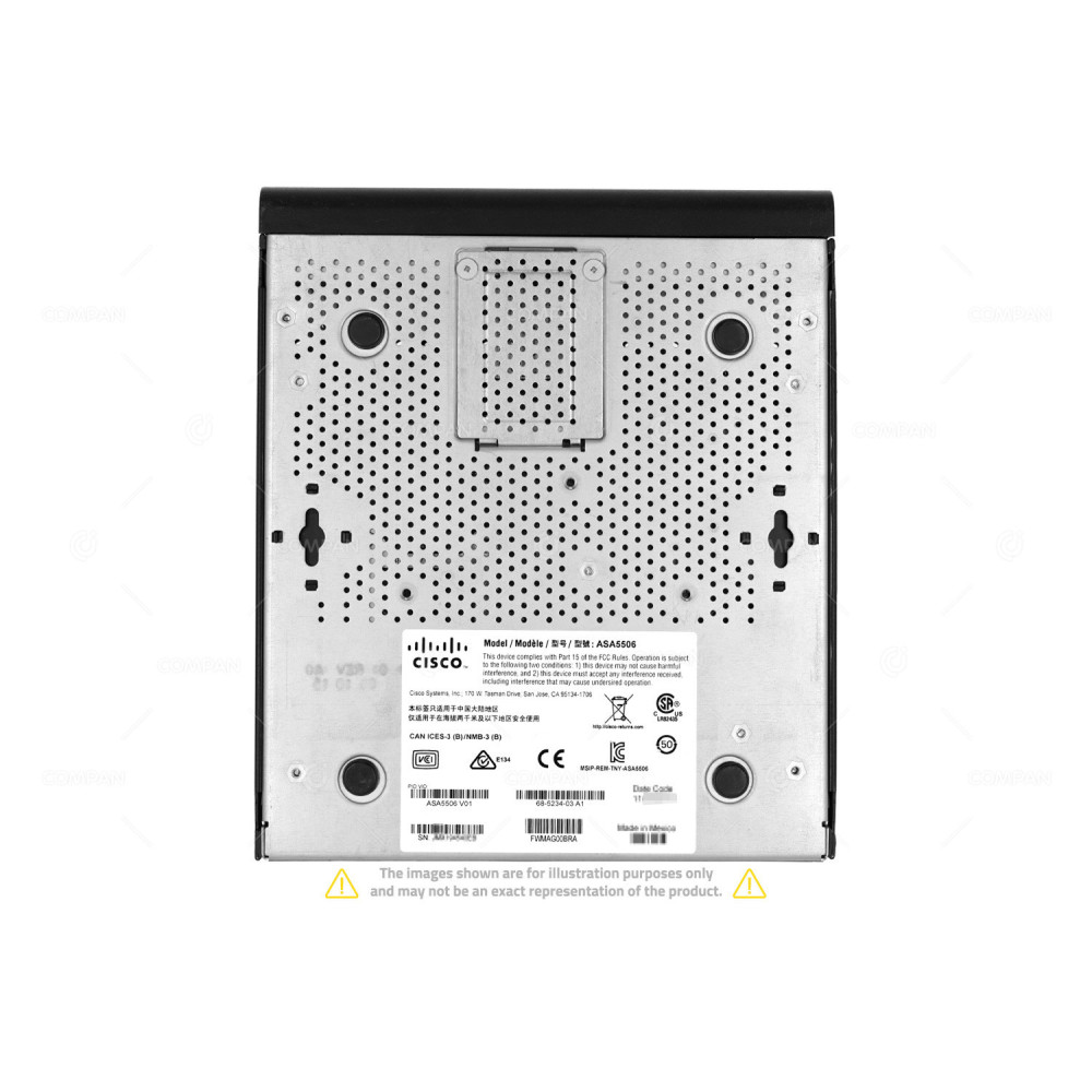 ASA5506 CISCO ASA 5506 8 PORT 1GB ETHERNET FIREWALL WITHOUT AC ADAPTER 68-5234-03