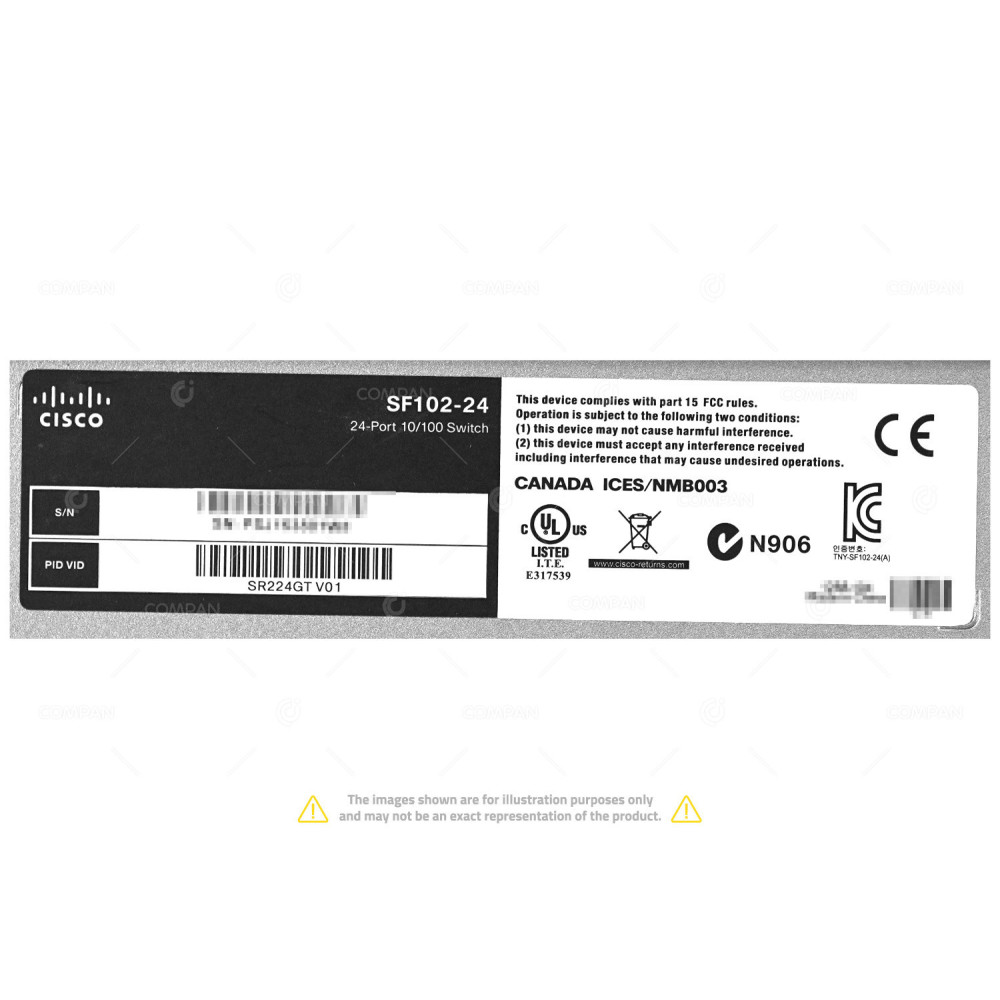 SR224GT CISCO SF102 24 PORT 100MB ETHERNET 2 PORT 1GB ETHERNET 2 PORT 1GB SFP SWITCH SF102-24
