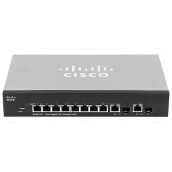 SRW2008P-K9 CISCO SG300 10 PORT 1GB ETHERNET POE 2 PORT 1GB SFP SWITCH WITHOUT AC ADAPTER SG300-10P