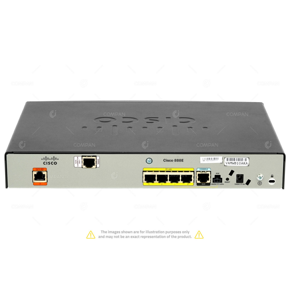 CISCO888E-K9 CISCO 880 4 PORT 100MB ETHERNET INTEGRATED SERVICES ROUTER 800-31862-03