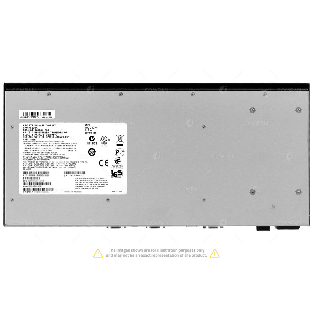 AF600A HP 16 PORT SERVER CONSOLE KVM SWITCH 410529-001, 408964-001, 520-404-508, 620-402-502