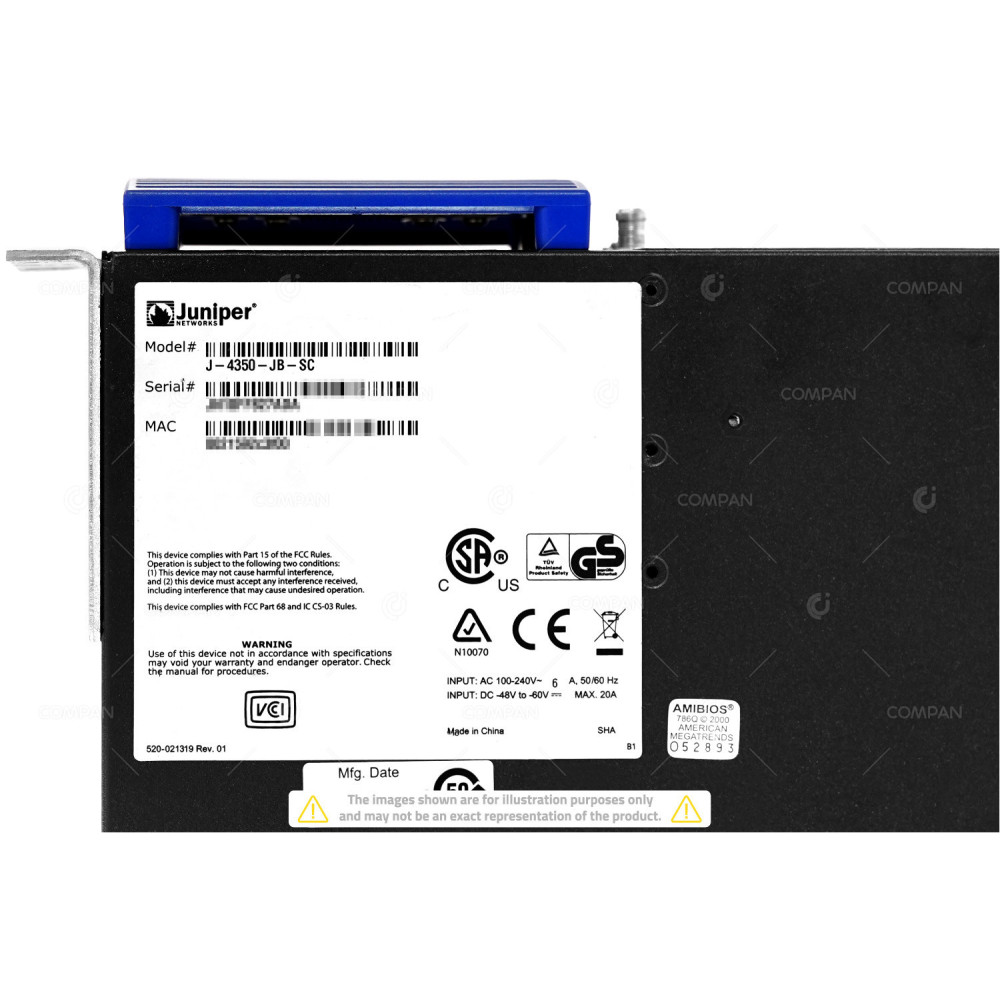 J-4350-JB-SC JUNIPER NETWORKS J-4350-JB-SC J4350 SERVICES ROUTER J4350
