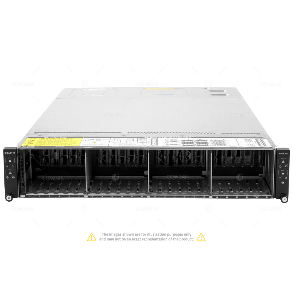 6NH261Z60MR-NJ2-1002 GIGABYTE 2U 24 BAY SFF 4 NODE CHASSIS H261-Z60