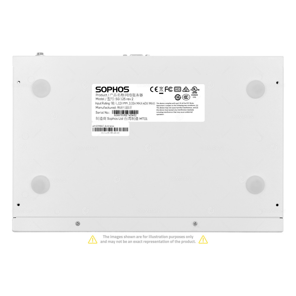 SG125 SOPHOS SG125 8 PORT 1GB ETHERNET FIREWALL