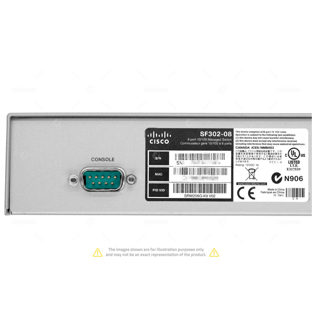 SRW208G-K9 CISCO SF302-08 8 PORT 100MB SWITCH SF302-08
