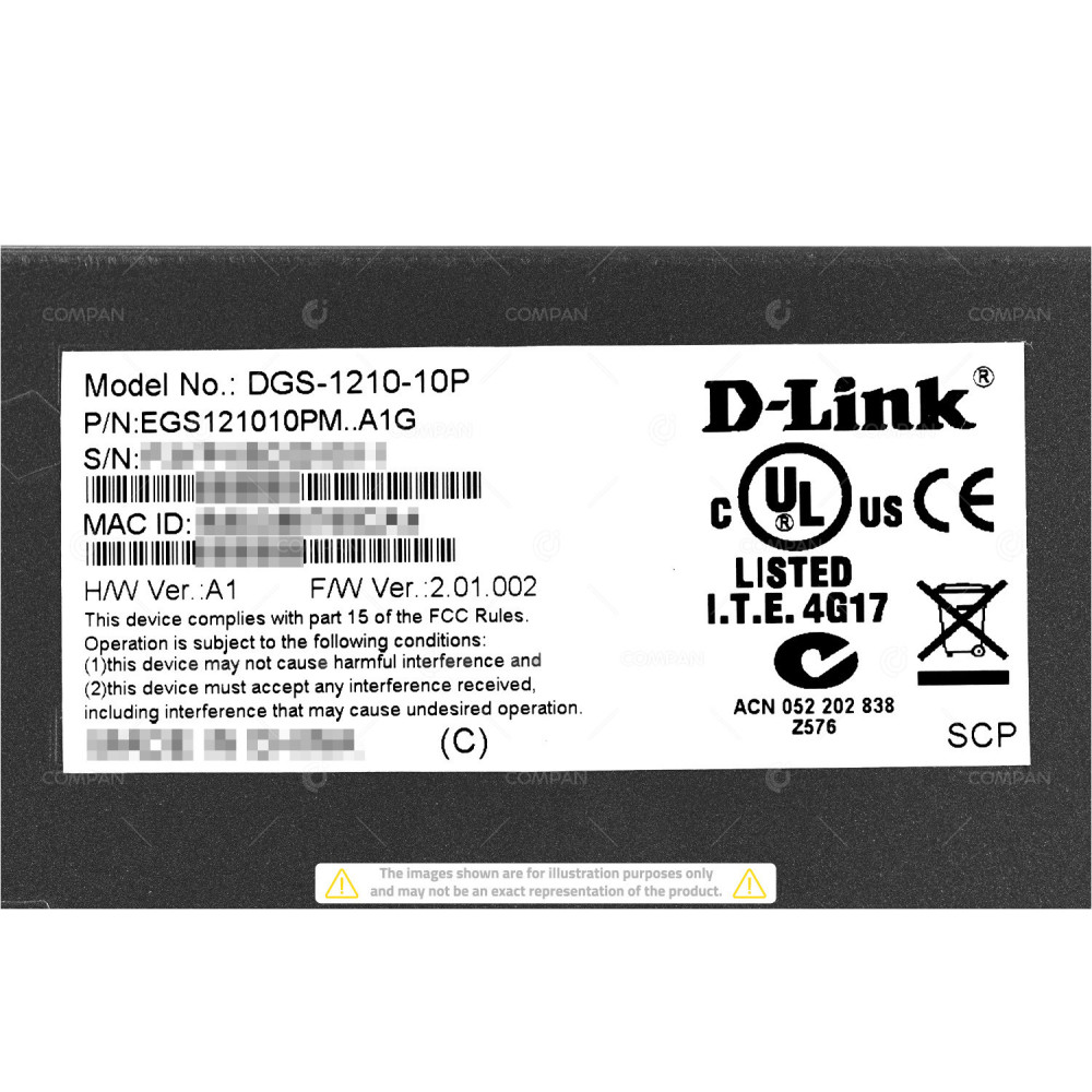 DGS-1210-10P D-LINK DGS-1210-10P 8 PORT 1GB POE 2 PORT SFP SWITCH EGS121010PM