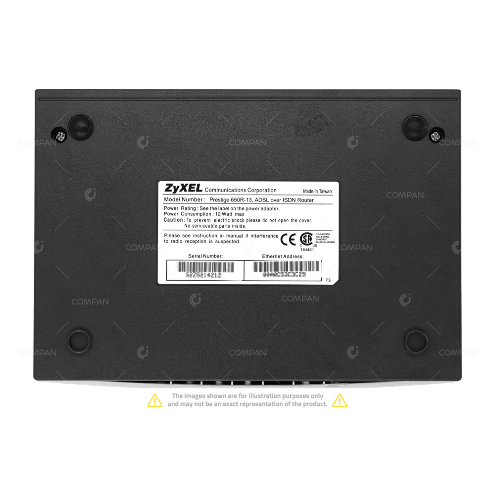 650R-13 ZYXEL PRESTIGE 650R-13 ADSL OVER ISDN ROUTER -