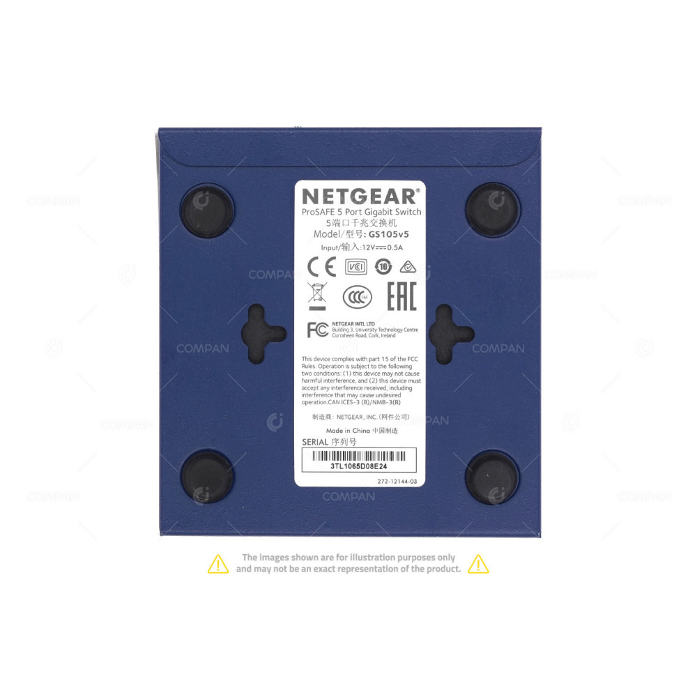GS105 NETGEAR PROSAFE GS105 5 PORT 1GB ETHERNET UNMANAGED SWITCH -