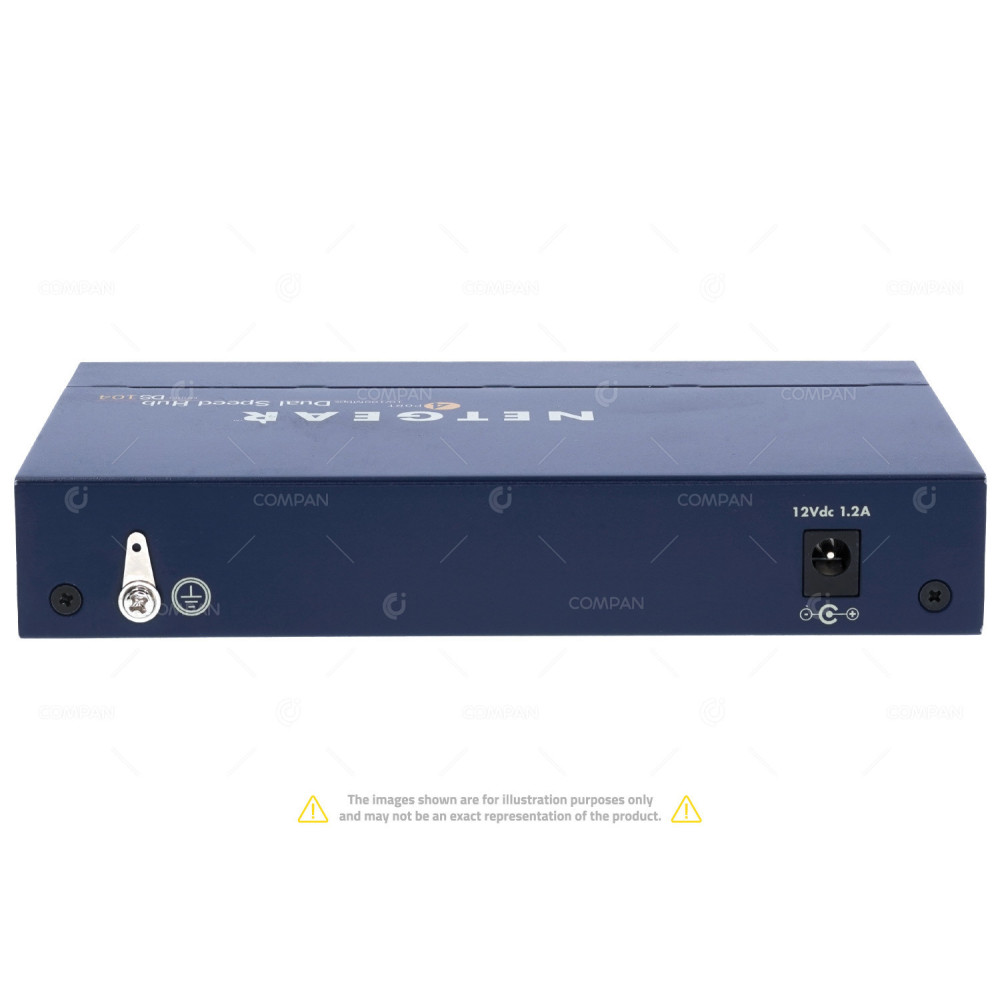 DS104 NETGEAR DS104 4 PORT 100MB ETHERNET WITH UPLINK BUTTON HUB -
