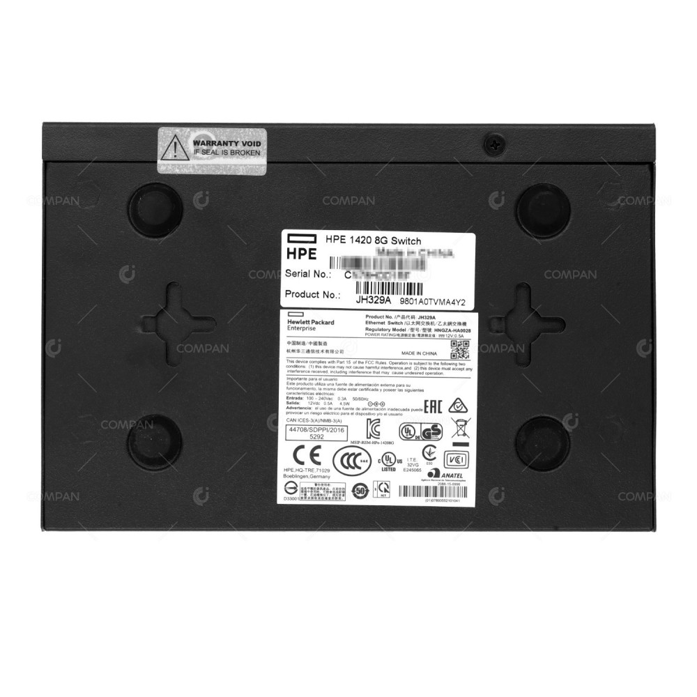 JH329A HP 1420 8G 8 PORT 1GB ETHERNET UNMANAGED SWITCH 1420 8G