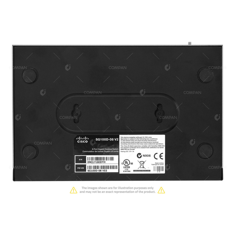 SG100D-08 CISCO SG100D-08 8 PORT 1GB ETHERNET UNMANAGED SWITCH -