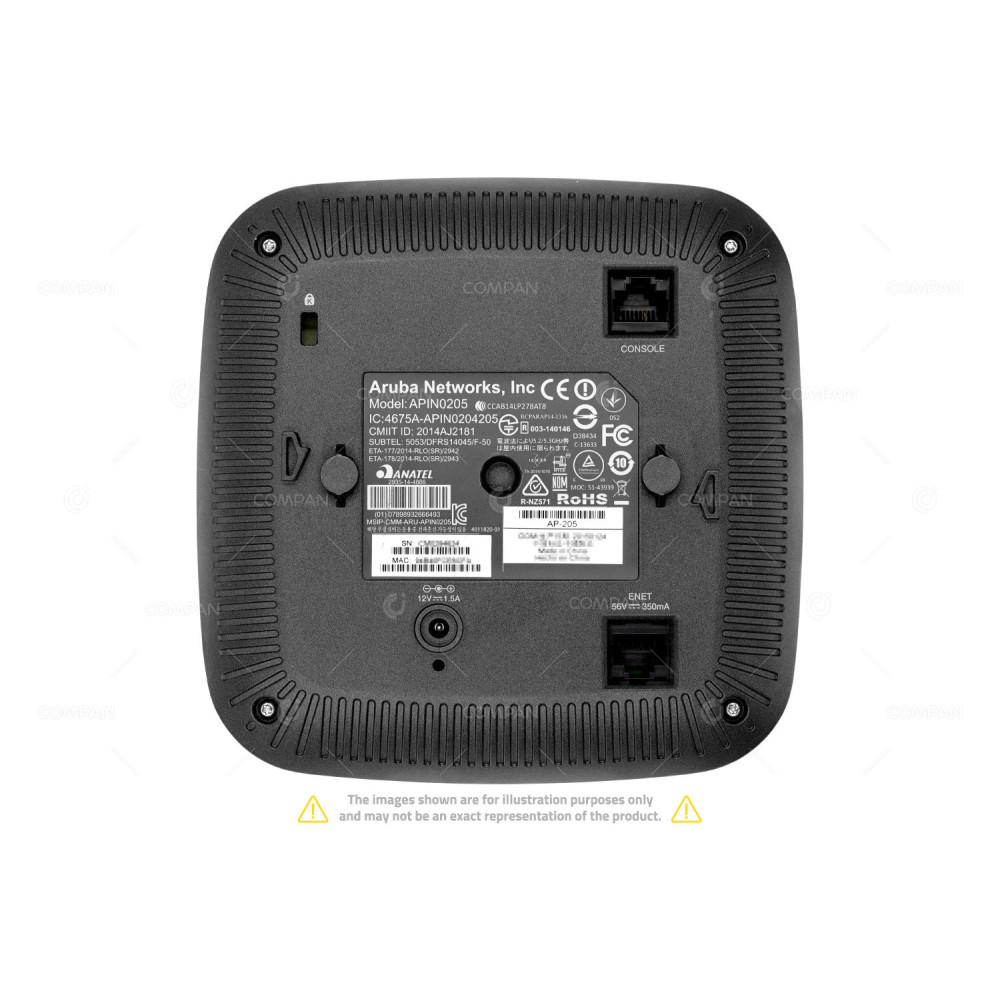 APIN0205 ACCESS POINT ARUBA APIN0205 802.11N (WI-FI 4), 802.11AC (WI-FI 5)