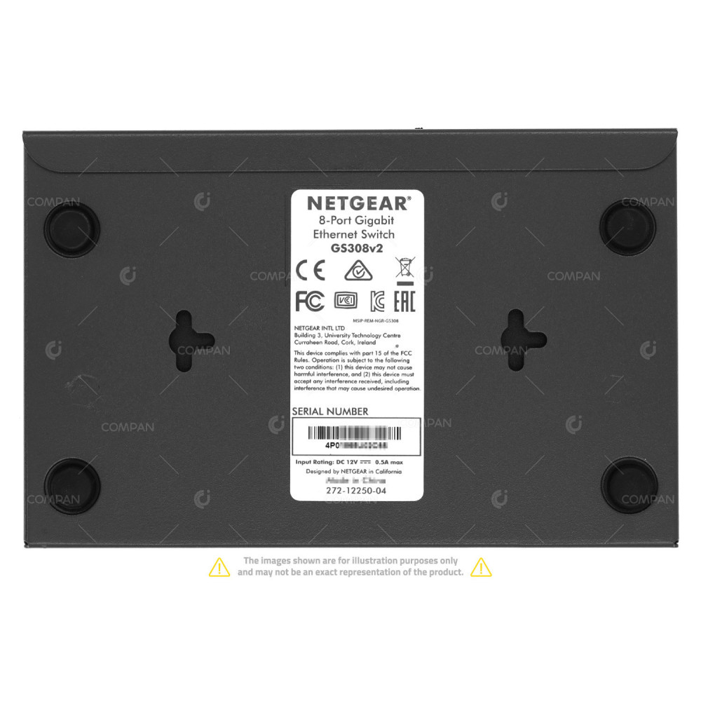 GS308 NETGEAR GS308V2 8 PORT 1GB SWITCH WITH AC ADAPTER -