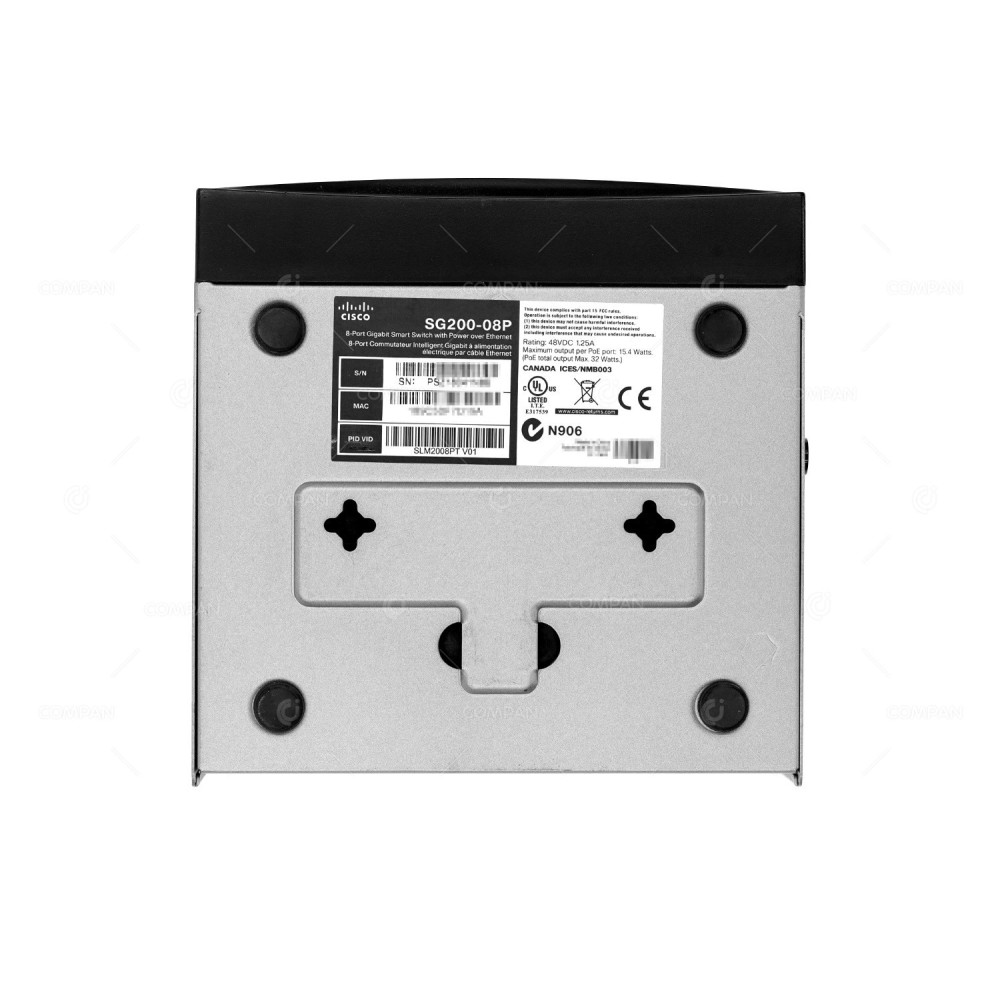 SLM2008PT CISCO SMALL BUSINESS SG 200-08P 8 PORT 1GB POE SMART SWITCH WITHOUT AC ADAPTER SG200-08P