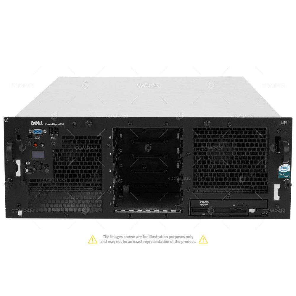 6850-5LFF DELL COMPUTER CORPORATION POWEREDGE 6850 4X INTEL XEON @ 3.00GHZ RAM 32GB(16X 2GB  DDR2  16X 400MHZ ) ()