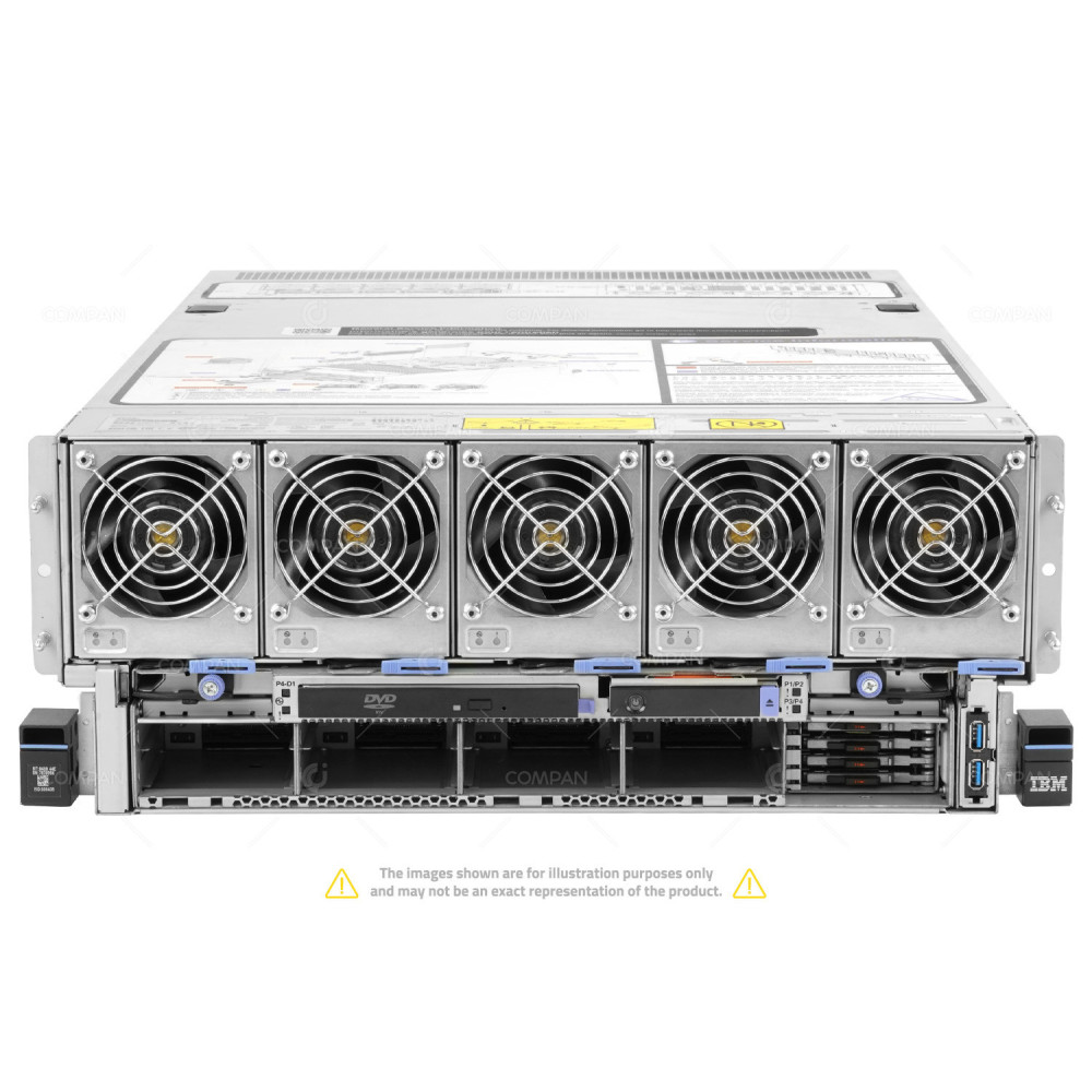 E850C IBM POWER8 E850C SERVER 4X IBM 10 CORE @ 3.957 GHZ RAM 4TB (32X 128GB DDR4 32X 1600MHZ) 8408-44E