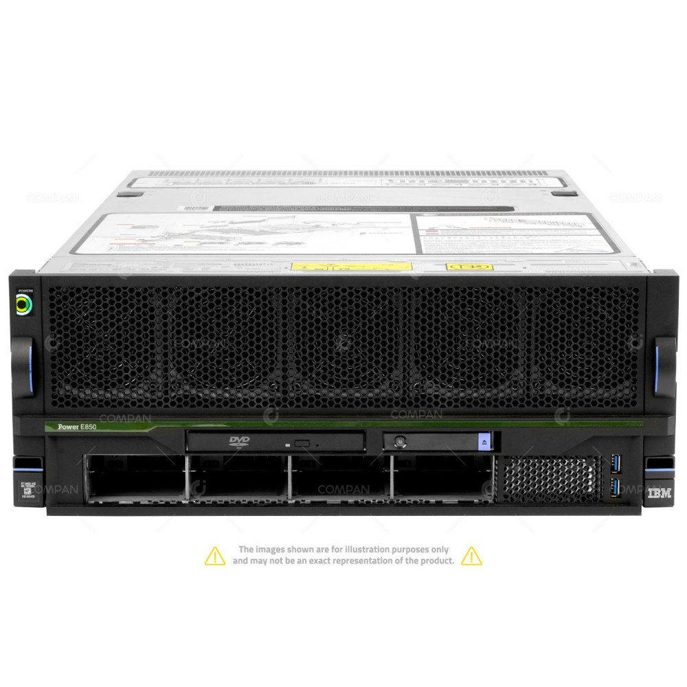 E850 IBM POWER8 E850 SERVER 4X IBM 10 CORE @ 3.35 GHZ RAM 4TB (32X 128GB DDR4 32X 1600MHZ) 8408-E8E