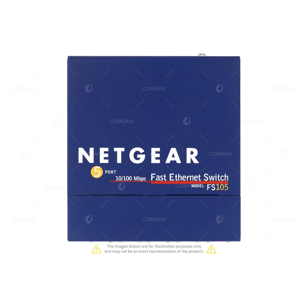 FS105 NETGEAR 5 PORT 100MB BASE-T UNMANAGED SWITCH WITHOUT AC ADAPTER 272-10133-03