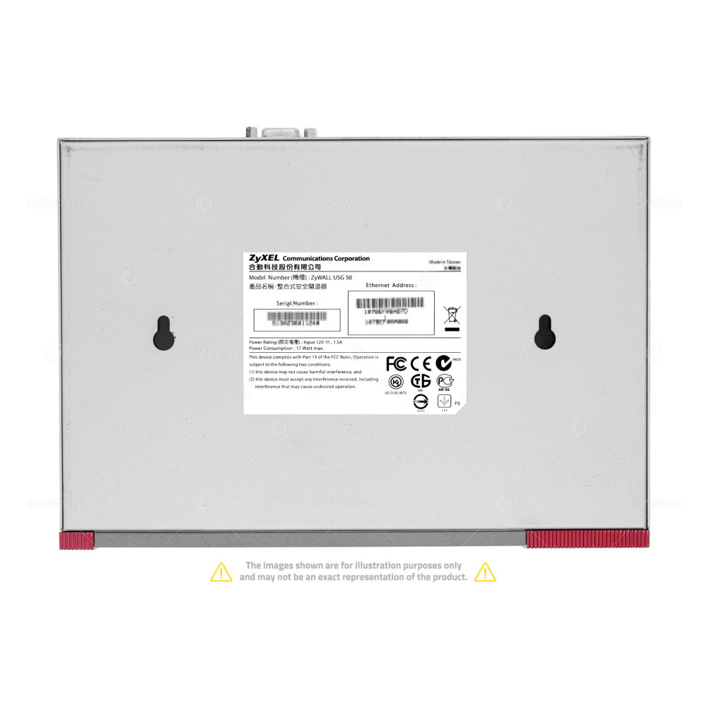 USG50 ZYXEL ZYWALL USG 50  6 PORT 1GB BASE-T UNIFIED SECURITY GATEWAY WITHOUT AC ADAPTER NO OS -