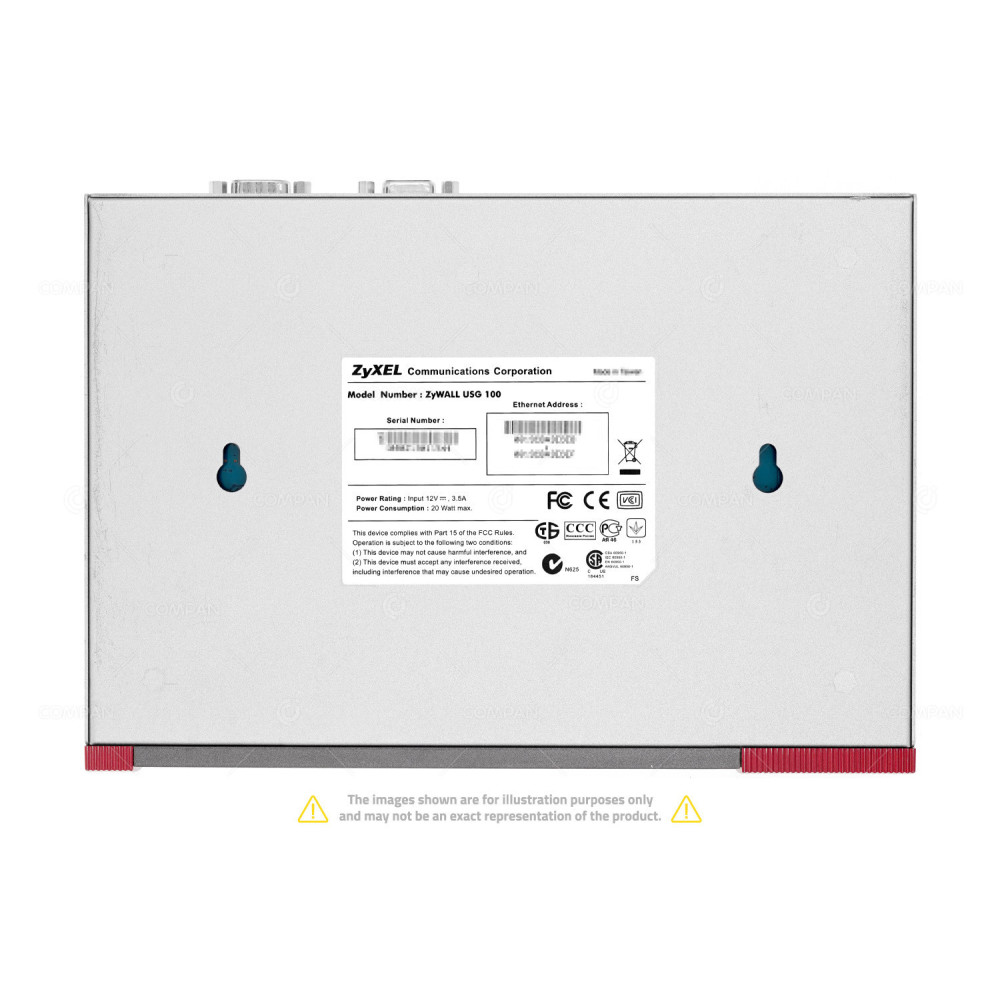 USG100 ZYXEL USG 100 6 PORT 1GB BASE-T UNIFIED SECURITY GATEWAY WITHOUT AC ADAPTER -