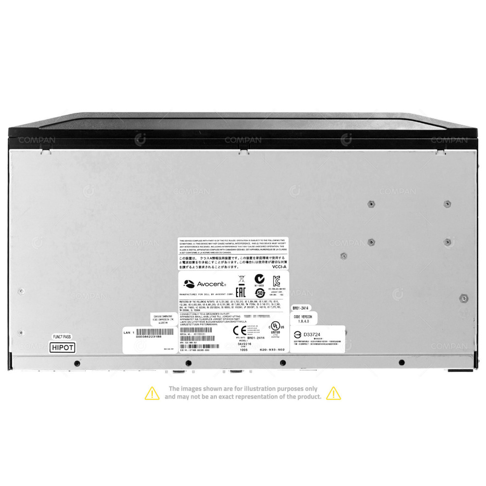 520-666-501 DELL AVOCENT AV2216 CAT5 USB ANALOG KVM SWITCH AV2216, 620-933-502