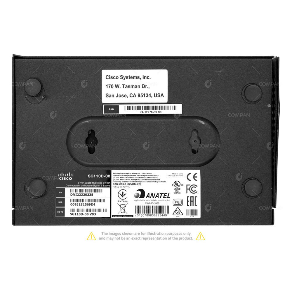 SG110D-08 CISCO SG110D 8-PORT GIGABIT ETHERNET POE UNAMANAGED SWITCH -