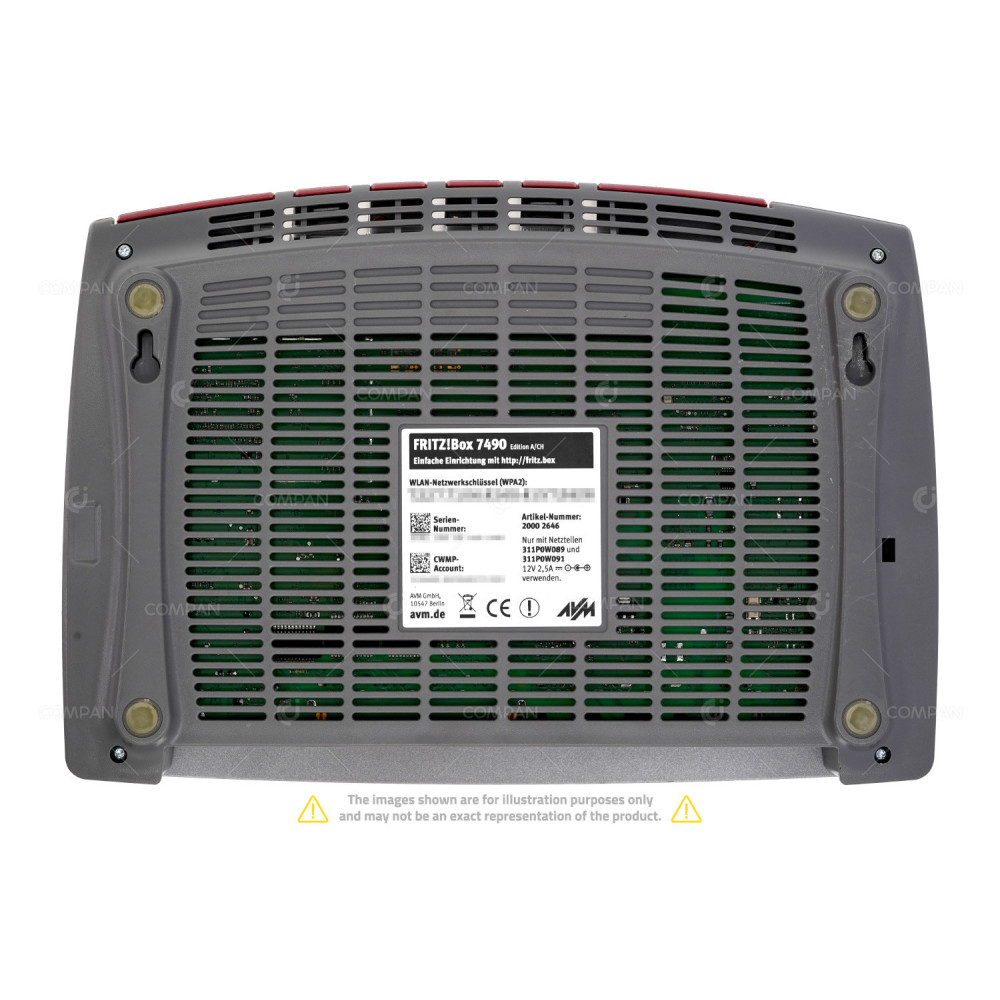 20002664 FRITZBOX 7490 4 PORT 1GB ETHERNET MULTIFUNCTIONAL WIRELESS ROUTER 7940