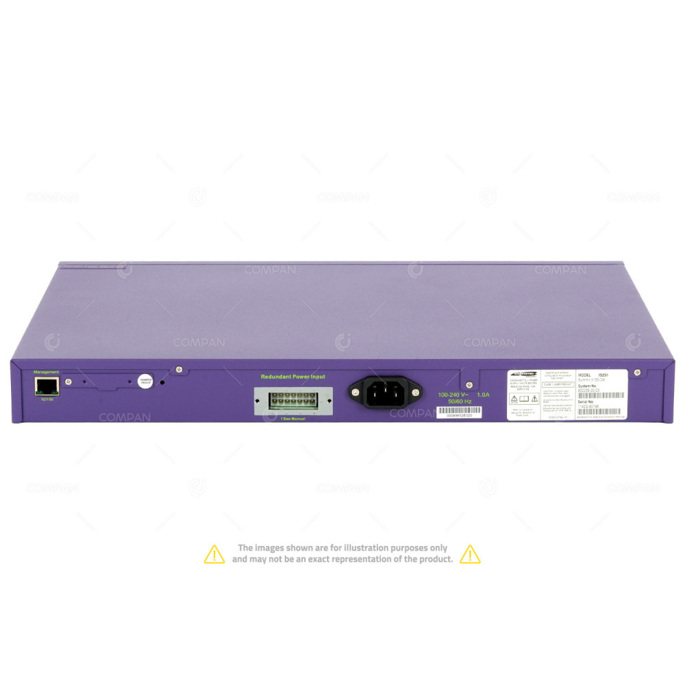 15201 EXTREME NETWORKS SUMMIT X150-24T 24PORT 100MB SWITCH 800235-00-03