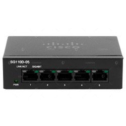 SG110D-05 CISCO SG110D 5-PORT GIGABIT ETHERNET UNMANAGED SWITCH WITHOUT AC ADAPTER -