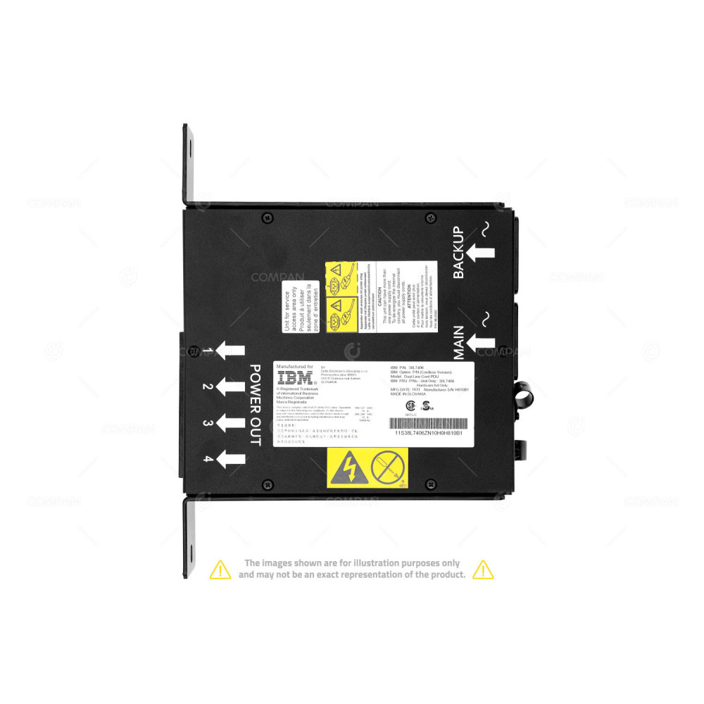 38L7406 IBM DELTA 4-OUTLET C13 PDU -