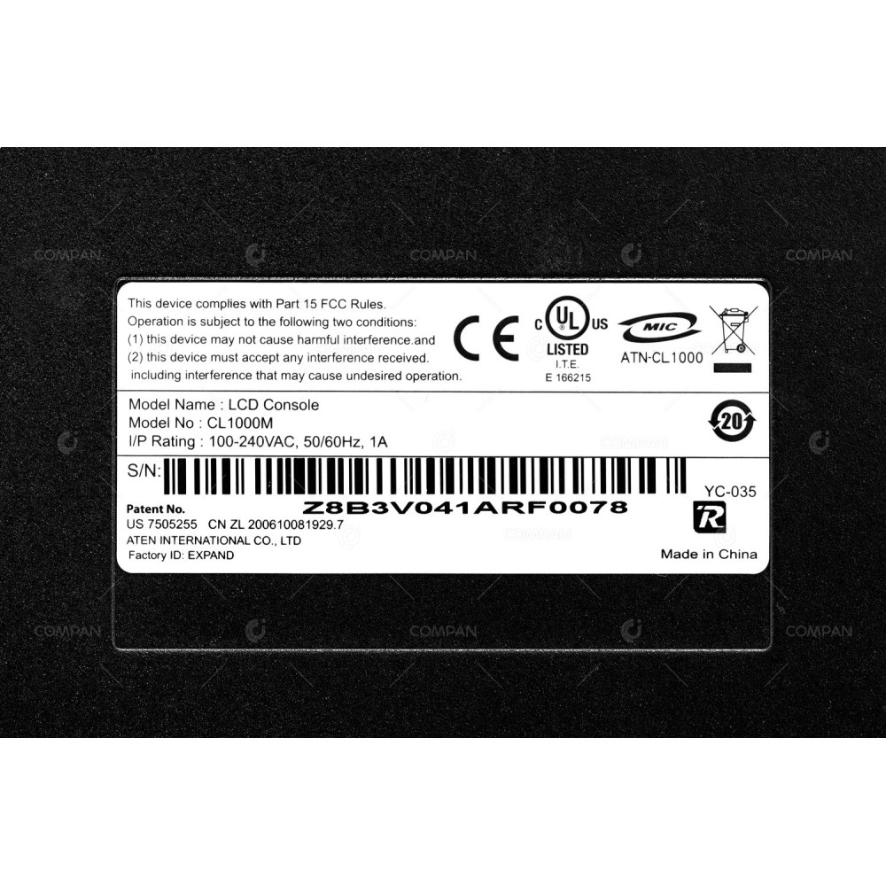 CL1000M ATEN MASTERVIEW CL1000M 17" SLIDEAWAY LCD CONSOLE QWERTY ATN-CL1000