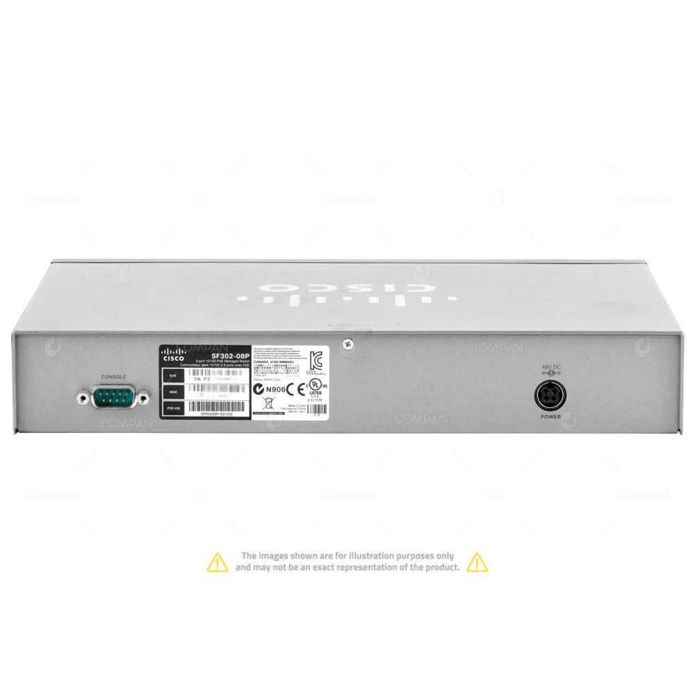 SRW208P-K9 V02 CISCO SF302-08P 8 PORT 100MB POE MANAGED SWITCH WITHOUT POWER SUPPLY SF302-08P