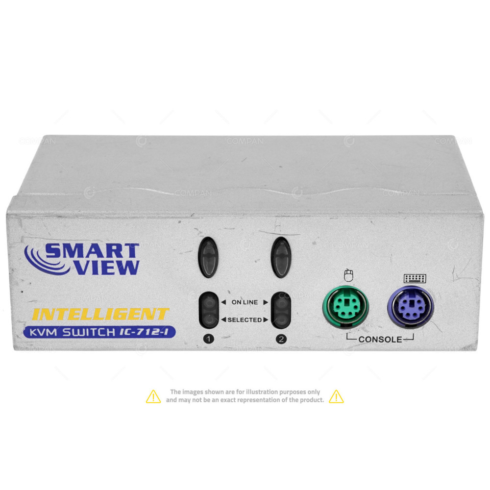 IC-712I SMART VIEW IC-712-I 2 PORT KVM SWITCH WITHOUT POWER SUPPLY IC-712-I