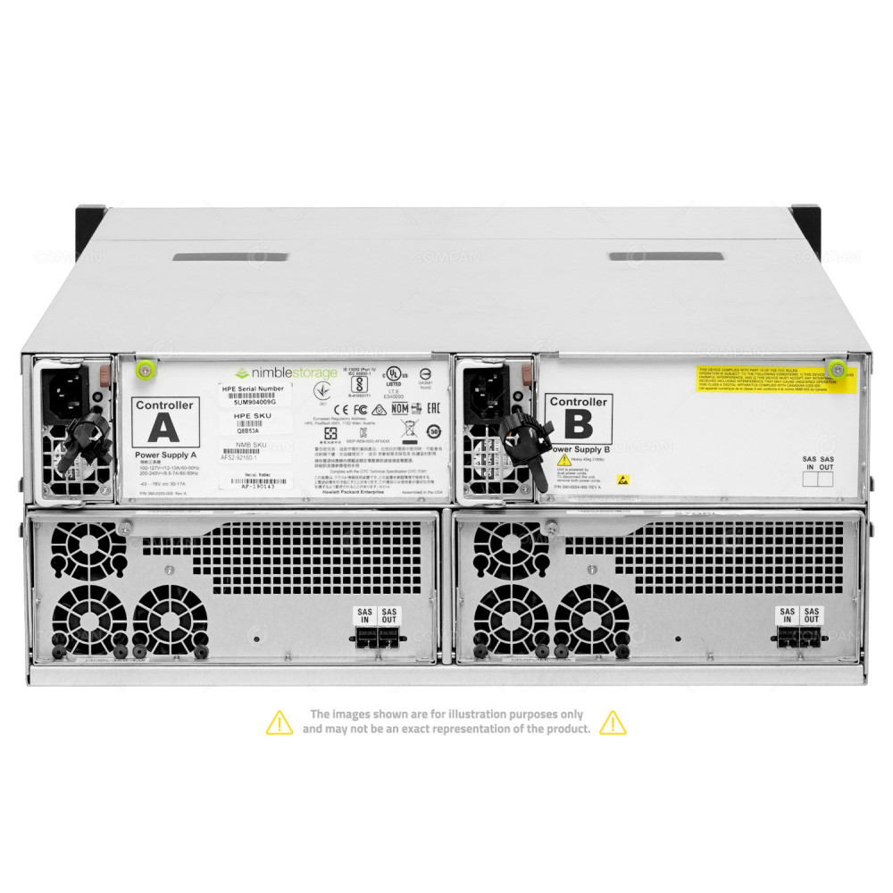 Q8B53A NIMBLE STORAGE CS5000 48-BAY SFF SSD 92TB (24X 3,84TB SSD) EXPANSION ARRAY CS5000, AFS2-92160-1