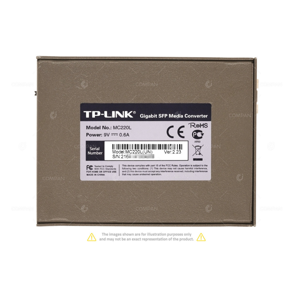 MC220L TP-LINK MC220L GIGABIT MEDIA CONVERTER WITHOUT AC ADAPTER