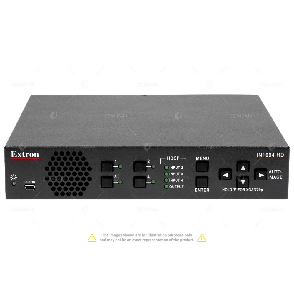 60-1457-02 EXTRON IN1604 HD FOUR INPUT HDCP-COMPLIANT SCALER WITH HDMI OUTPUT -