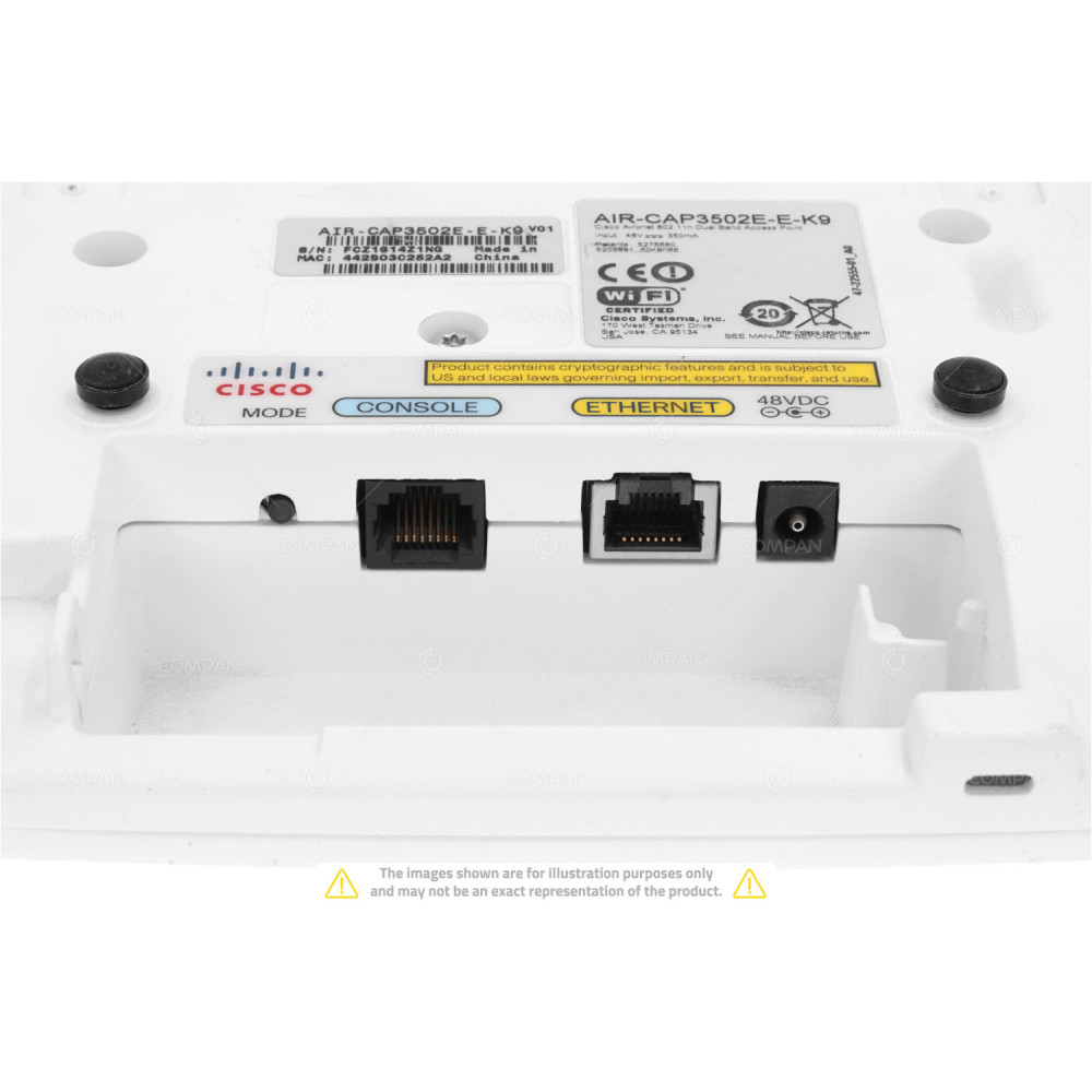 AIR-CAP3502E-E-K9 CISCO AIRONET 3502E 2.4/5GHZ 300 MBIT/S WIRELESS ACCESS POINT WITH 3X 2.4GHZ AND 1X 5GHZ ANTENNA -