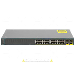 WS-C2960-24TC-S CISCO CATALYST 2960 24 PORT 100MB ETHERNET 2 PORT 1GB SFP OR ETHERNET SWITCH 461191